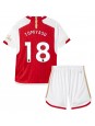 Arsenal Takehiro Tomiyasu #18 Heimtrikotsatz für Kinder 2023-24 Kurzarm (+ Kurze Hosen)